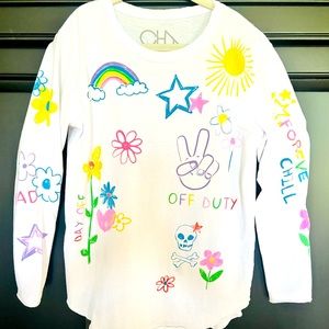 Girls CHASER brand long sleeve tee